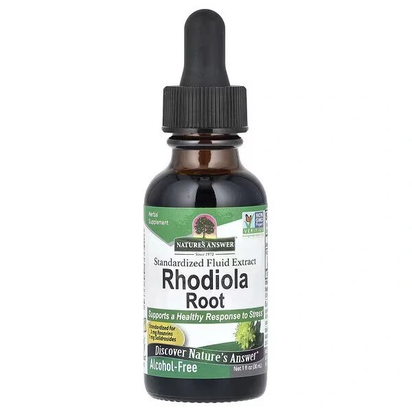 NATURE'S ANSWER Rhodiola Root - Korzeń różeńca górskiego (30 ml)