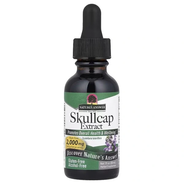 NATURE'S ANSWER Skullcap Extract - Ekstrakt z tarczycy (30 ml)