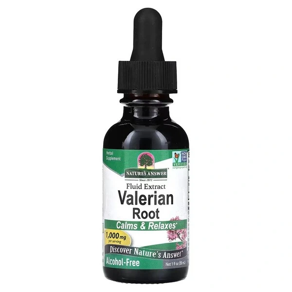 NATURE'S ANSWER Valerian Root - Kozłek Lekarski (30 ml)