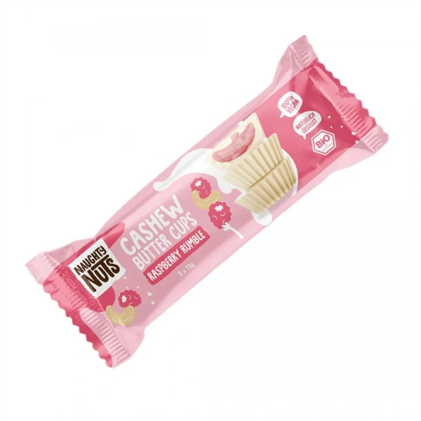 Naughty nuts praliny z kremem orzechy nerkowca & malina bio (3 x 13 g) 39 g