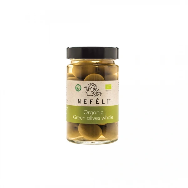Nefeli oliwki zielone z pestką w zalewie bio 300 g (165 g)