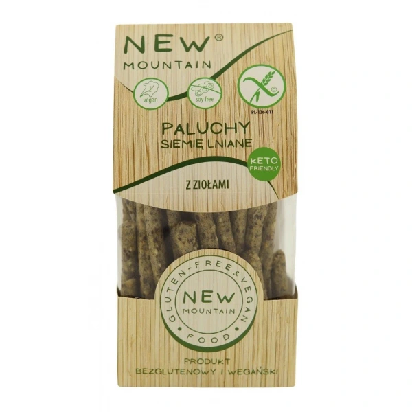 New mountain paluchy z siemieniem lnianym i ziołami bezglutenowe 200 g