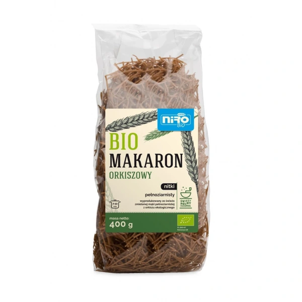 Niro makaron (orkiszowy razowy) nitki bio 400 g