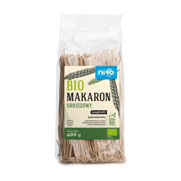 Niro makaron (orkiszowy razowy) spaghetti bio 400 g