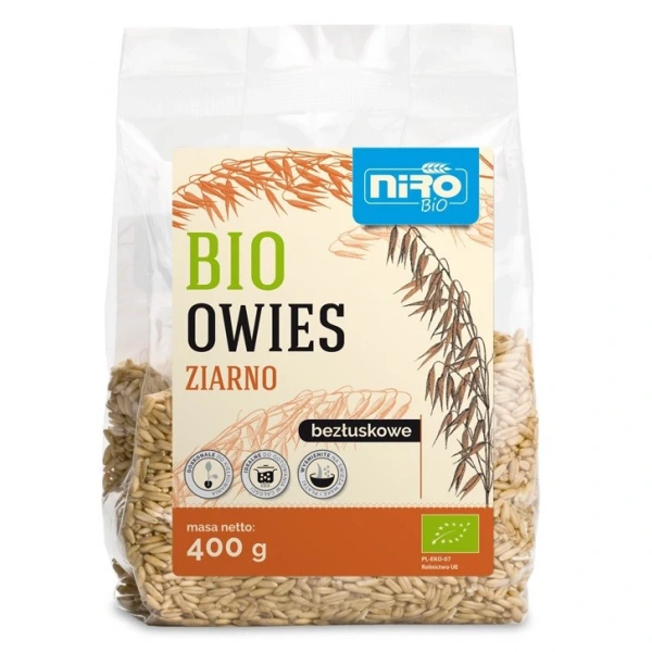 Niro owies ziarno bezłuskowe bio 400 g