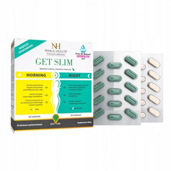 Noble Health Get Slim Morning & Night 90 tabletek