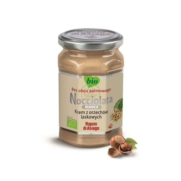 Nocciolata Krem Orzechy Laskowe Biały Bezglutenowy BIO 250 g