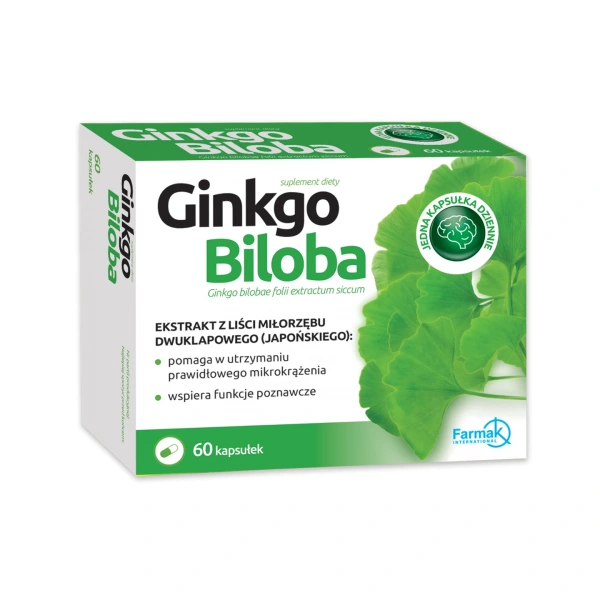 Nord Farm Ginkgo Biloba 60 kapsułek