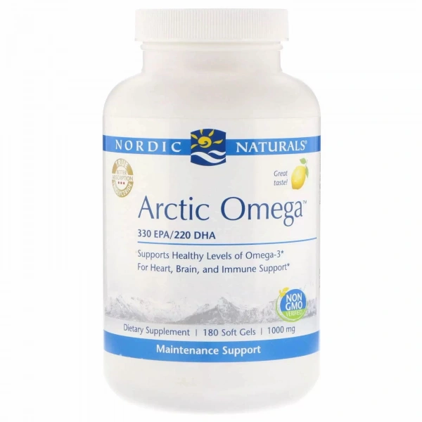 Nordic Naturals Arctic Omega-3 Lemon 1000 mg  (180 kaps.)