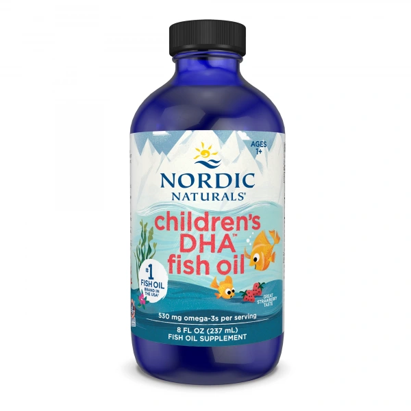 Nordic Naturals Children's DHA Omega 3 dla dzieci w płynie smak truskawkowy 237 ml