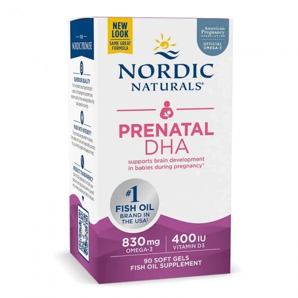 NORDIC NATURALS Prenatal DHA - unflavored (90 kaps.)