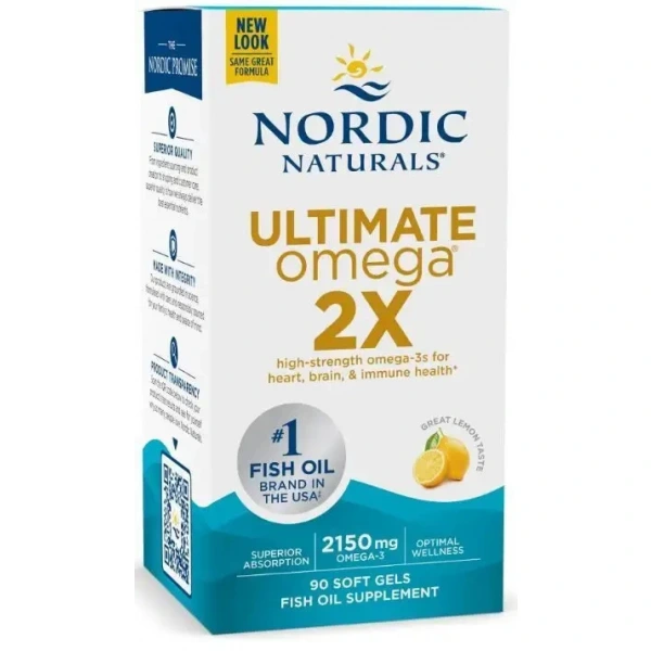 Nordic Naturals Ultimate Omega 2X 2150 mg 90 kapsułek miękkich o smaku cytrynowym