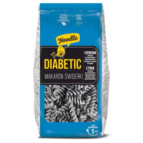 Novelle Makaron Z Soczewicą Czarną Dla Diabetyków Świderki 250 g