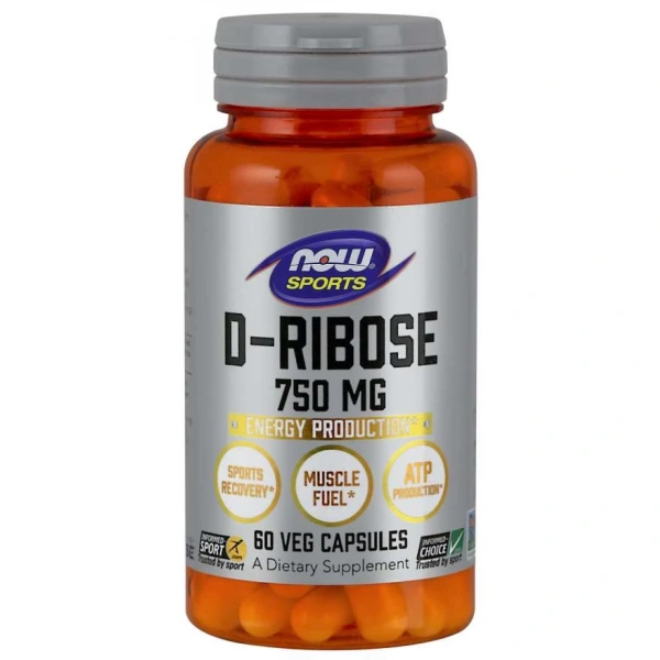 Now foods D-Ribose - D-Ryboza 750 mg (60 kaps.)