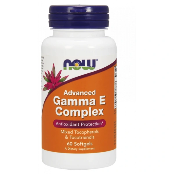 Now foods Gamma E Complex - Witamina E mieszane Tokoferole i Tokotrienole (60 kaps.)