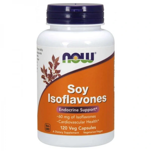 Now foods Izoflawony Sojowe standaryzowane 40% - Soy Isoflavones (120 kaps.)