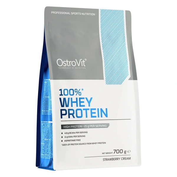 OSTROVIT 100% Whey Protein - smak kremowej truskawki (700 g)