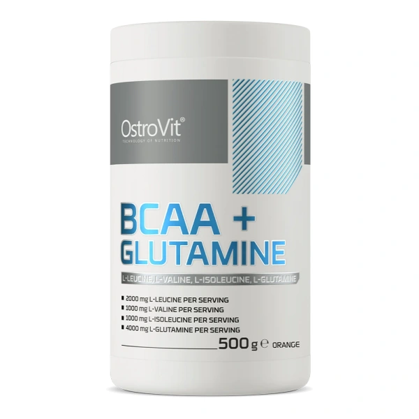 OSTROVIT BCAA + Glutamina - smak pomarańczowy (500 g)