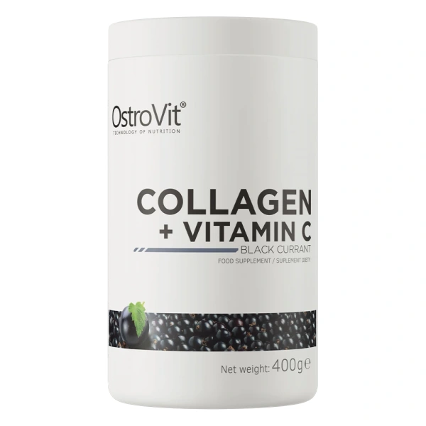 OSTROVIT Kolagen + Witamina C - smak czarna porzeczka (400 g)