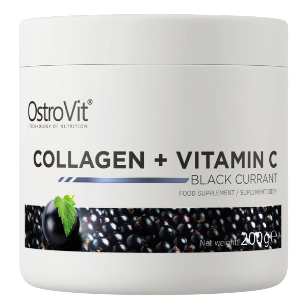 OSTROVIT Kolagen + Witamina C - smak czarnej porzeczki (200 g)