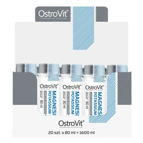 OSTROVIT Magnesium Potassium + B6 Shot (20 x 80 ml)