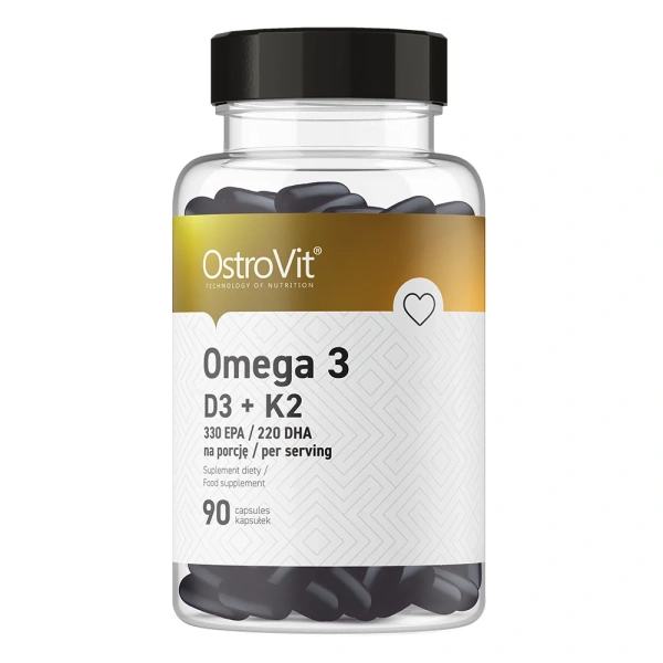 OSTROVIT Omega 3 D3+K2 (90 kaps.)