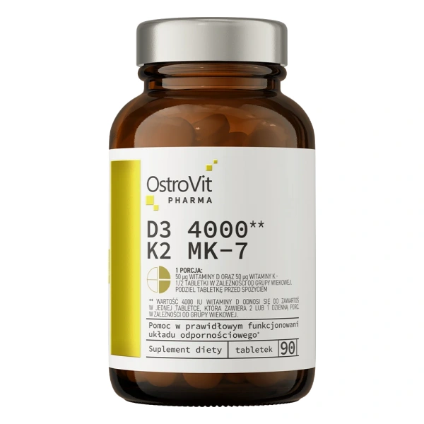 OSTROVIT Pharma D3 4000 IU + K2 MK-7 (90 tabl.)