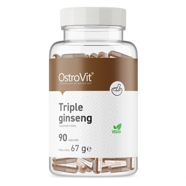 OSTROVIT Triple Ginseng VEGE (90 kaps.)