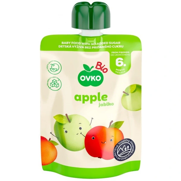 OVKO Przecier jabłkowy po 6 miesiącu życia BIO 90 g