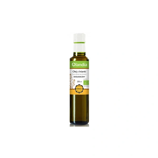 Olandia olej z lnianki tłoczony na zimno bio 250 ml