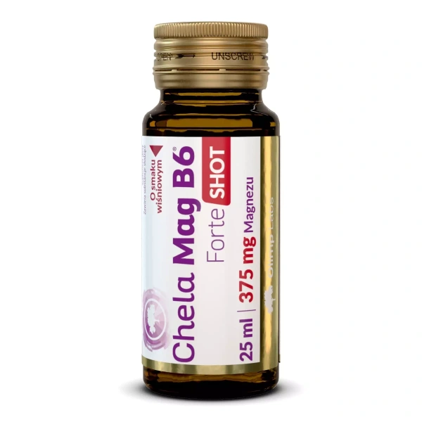 Olimp Chela - Mag B6 Forte Shot 25ml o smaku wiśniowym