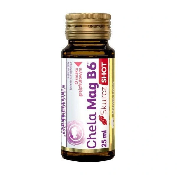 Olimp Chela - Mag B6 Skurcz Shot 25 ml o smaku grejpfrutowym