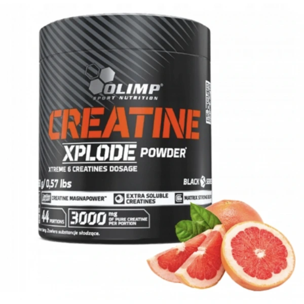 Olimp Creatine Xplode Powder 260g o smaku grejpfrutowym