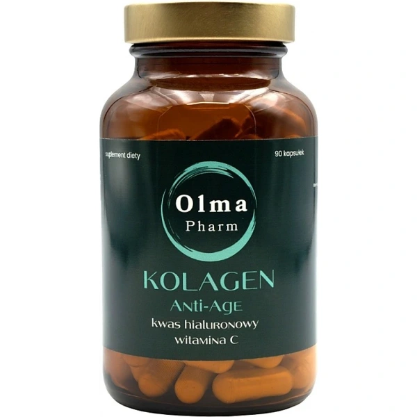 Olma Pharm KOLAGEN ANTI-AGE Kwas hialuronowy Witamina C 90 kapsułek