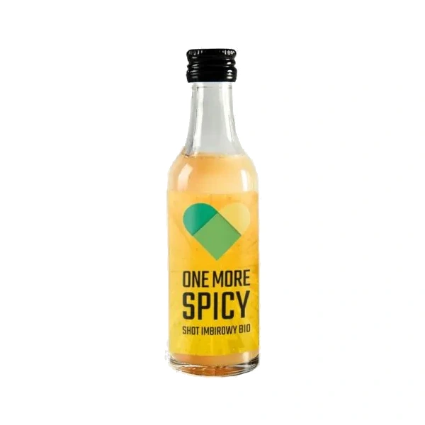 One More LUV BIO Shot imbirowy z kurkumą, miodem i pieprzem cayenne 50 ml