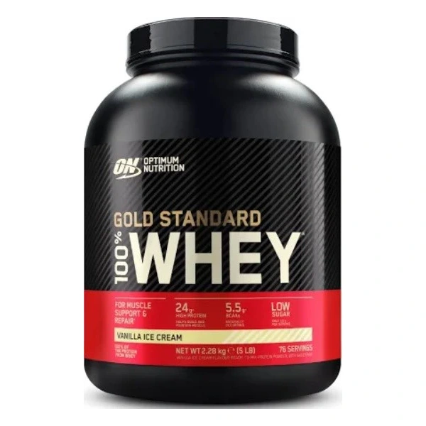Optimum Nutrition 100% Gold Standard Whey 2280 g lody waniliowe