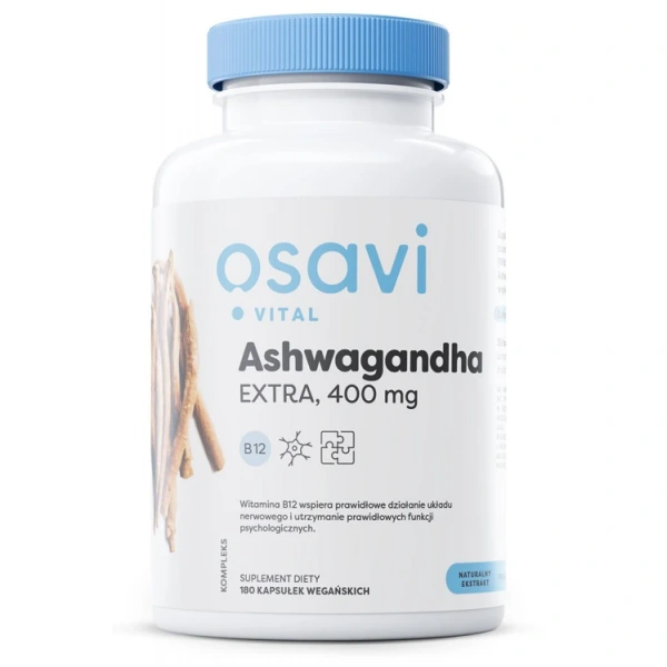 OSAVI Ashwagandha Ekstra, 400 mg (180 kaps.)