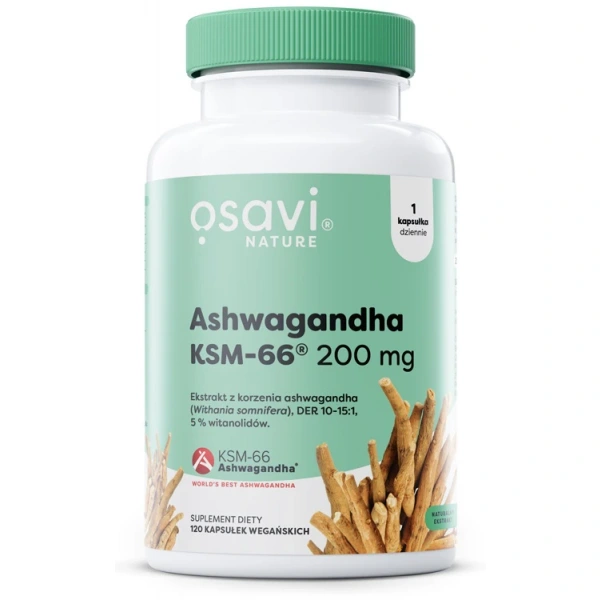 OSAVI Ashwagandha KSM-66® 200 mg (120 kaps.)