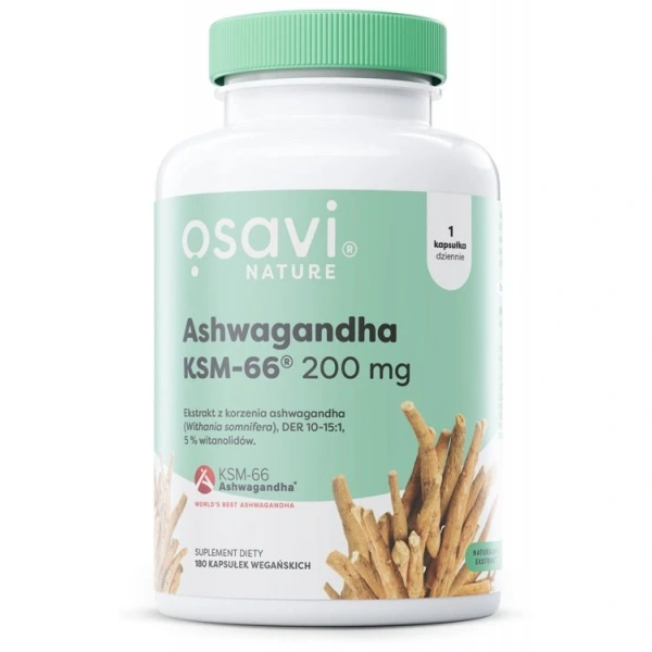 OSAVI Ashwagandha KSM-66® 200 mg (180 kaps.)