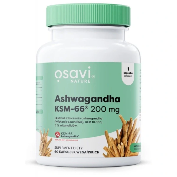 OSAVI Ashwagandha KSM-66® 200 mg (60 kaps.)