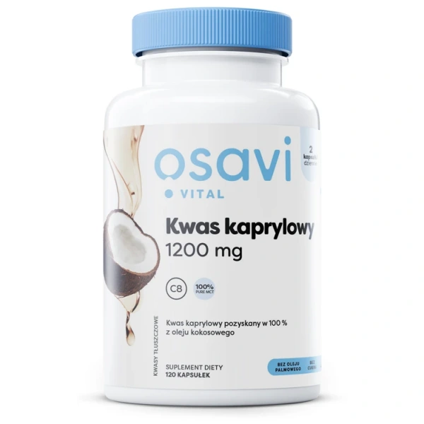 Osavi Kwas kaprylowy 1200 mg 120 kapsułek miękkich