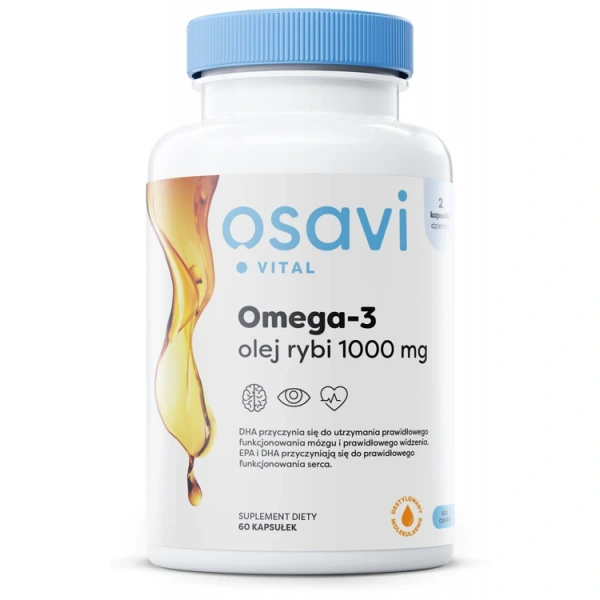 OSAVI Omega-3 olej rybi 1000 mg (60 kaps.)