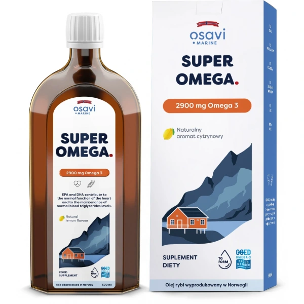 Osavi Super Omega 3 (Marine) 2900mg 500ml o smaku cytrynowym