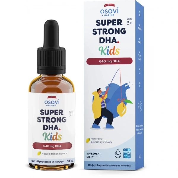 OSAVI Super Strong DHA Kids, 640 mg - smak cytrynowy (50 ml)