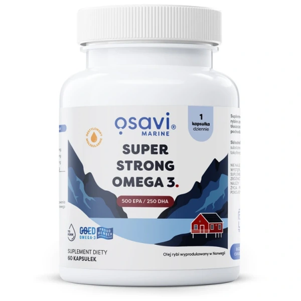 Osavi Super Strong Omega 3 500 mg EPA 250 mg DHA 60 kapsułek miękkich