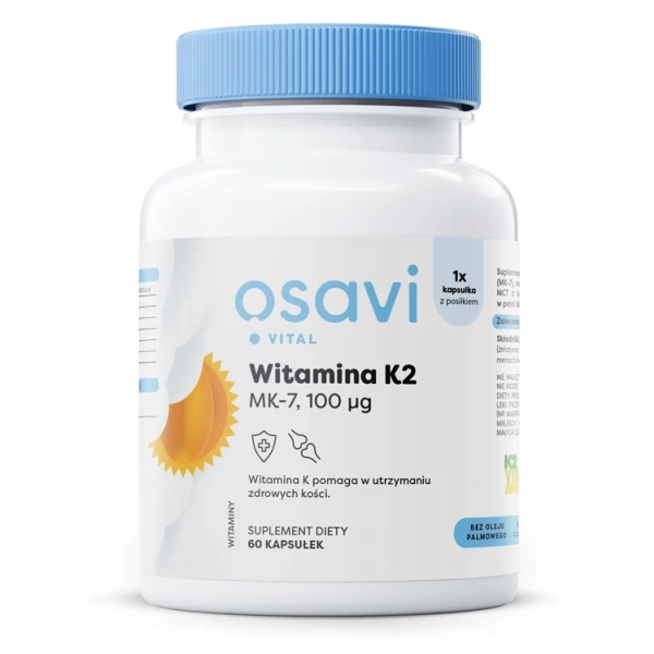 OSAVI Witamina K2 MK-7 100 mcg (60 kaps.)