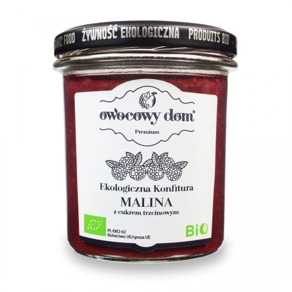 Owocowy dom konfitura malinowa bio 300 g