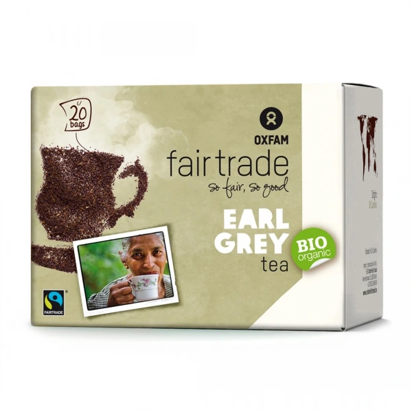 Oxfam herbata czarna earl grey fair trade bio (20 x 1,8 g) 36 g