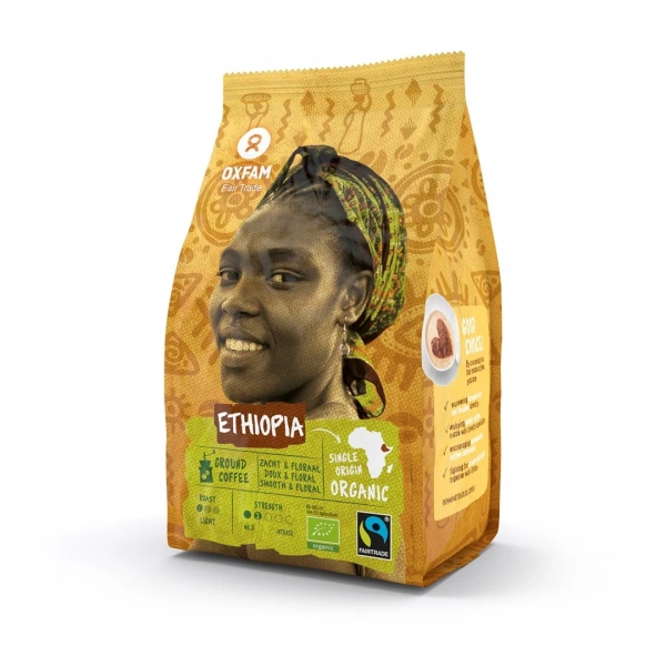 Oxfam kawa mielona arabica 100 % yirgacheffe etiopia fair trade bio 250 g