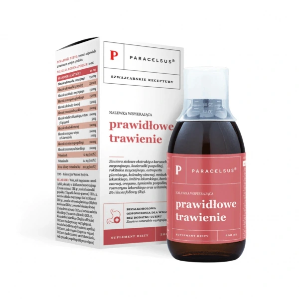 PHARMATICA Nalewka Paracelsus - Wspierająca prawidłowe trawienie (200 ml)